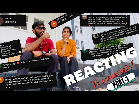 Still Doubting JNTUH? LetβsΒ Talk | REACTING to your Comments | JNTUH | PART 1
