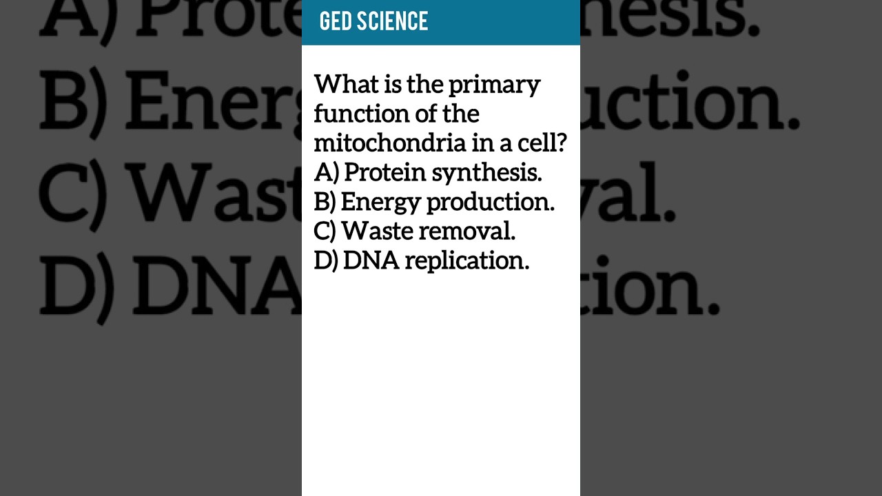 GED Science Practice Questions 2025 🧪