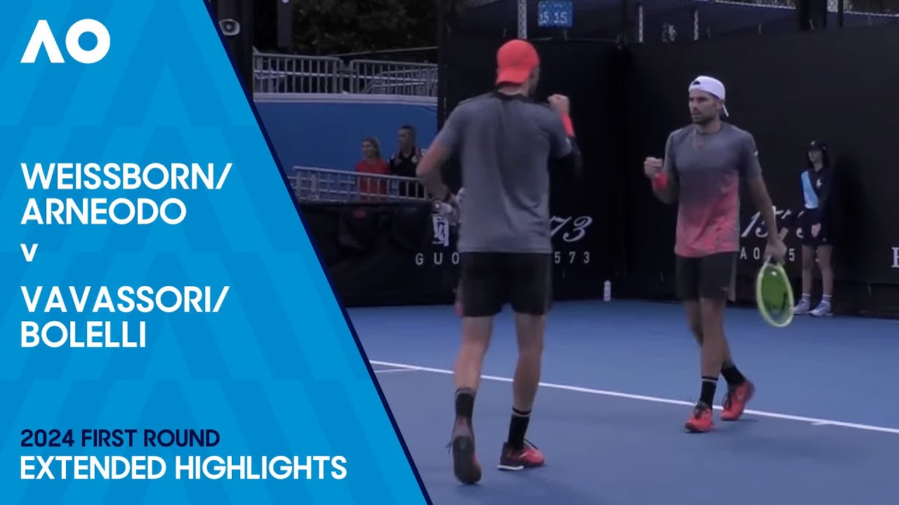 Arneodo/Weissborn v Bolelli/Vavassori Extended Highlights | Australian Open 2024 First Round