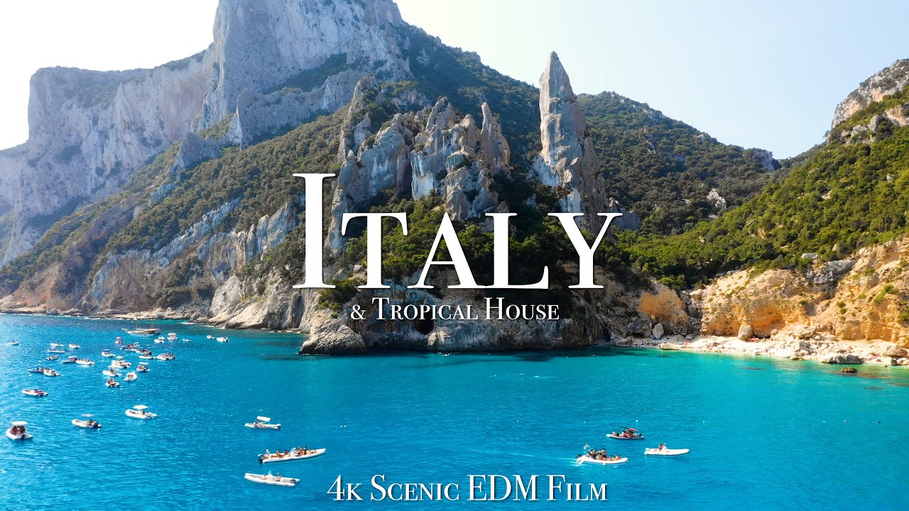 Italy & Tropical House Vibes 🎶 | Stunning 4K Scenic Film with EDM Music