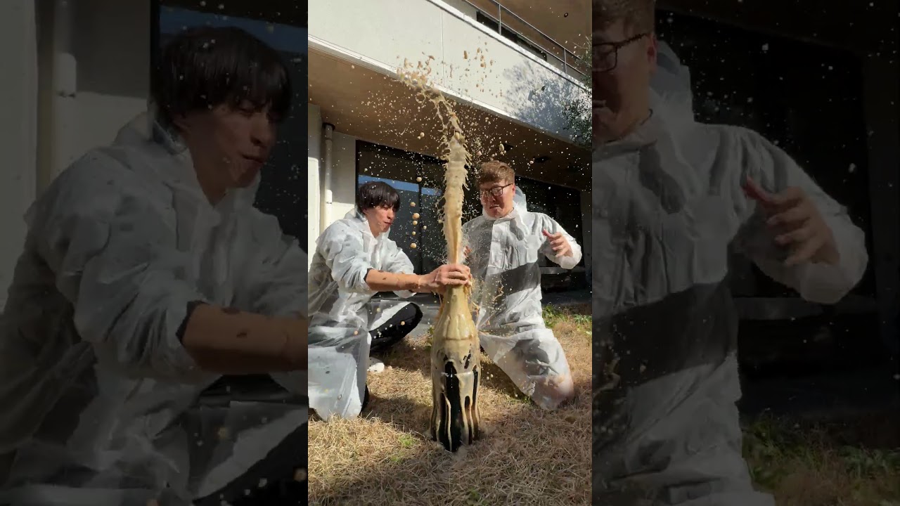 巨大メントスコーラ砲🔥 #Shorts