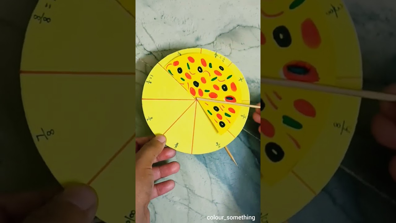 Fun Fraction Pizza Model for Your School Project 🍕