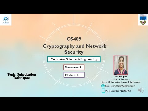 CS 409 CNS module 1 Substitution Ciphers