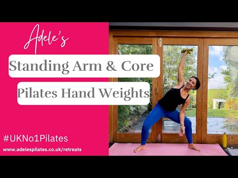 Standing Arm & Core Toning | Pilates Hand Weights Workout #UKNo1Pilates