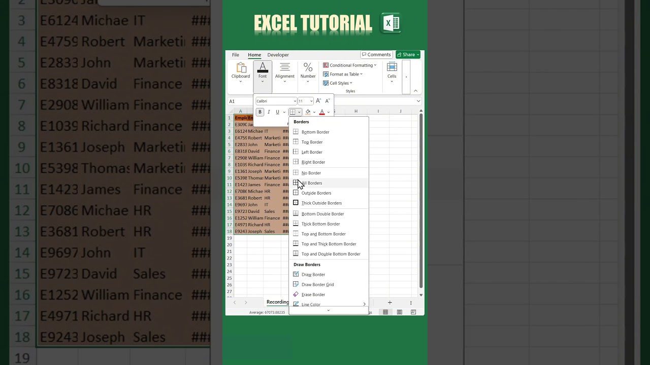 Excel Macro Recording with Relative References 📊