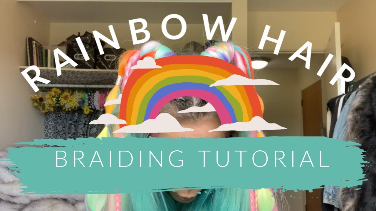 Rainbow Hair Braid Tutorial | Feed-In Festival Braids