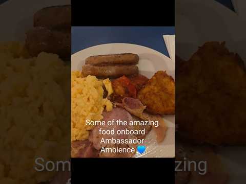 Ambassador Ambience really surprised with the gorgeous food!! #Ambassador #Ambience #cruise