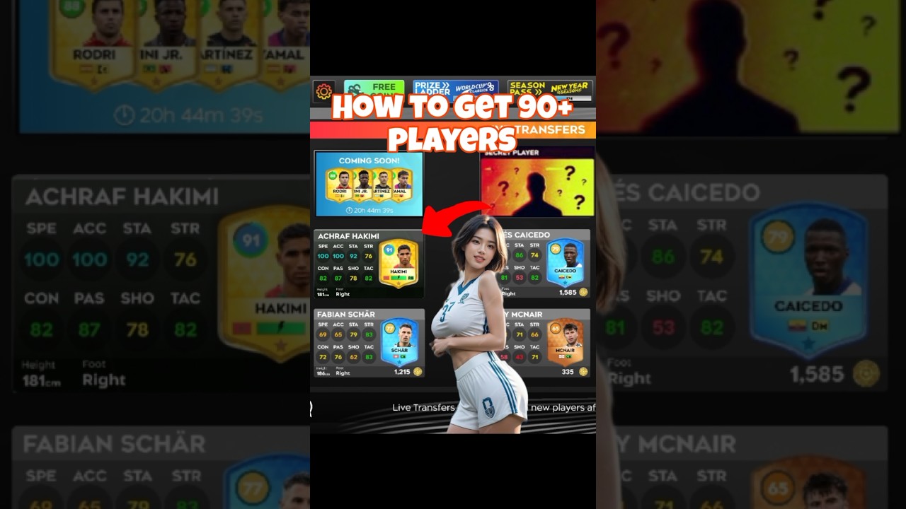 Unlock 90+ Overall Players in Dream League Soccer 2025! ⚽️ Tips & Tricks