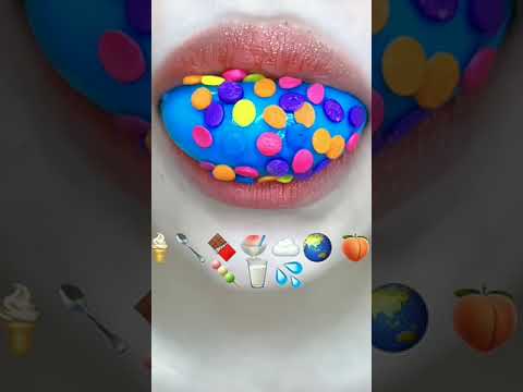 ASMR Eating with Yummy Emojis! 🍦🥄