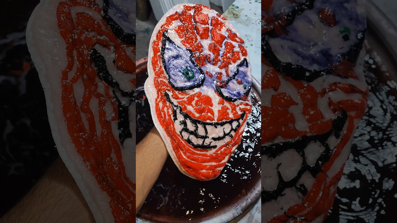 Unique Hand-Drawn Foam Board Art of Spiderman 🕷️