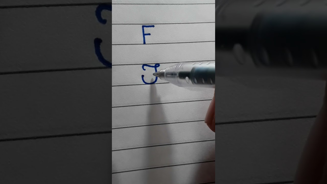 ✍️ 3 FORMAS de fazer a LETRA "F" #caligrafia #howtowrite #handwriting #shorts