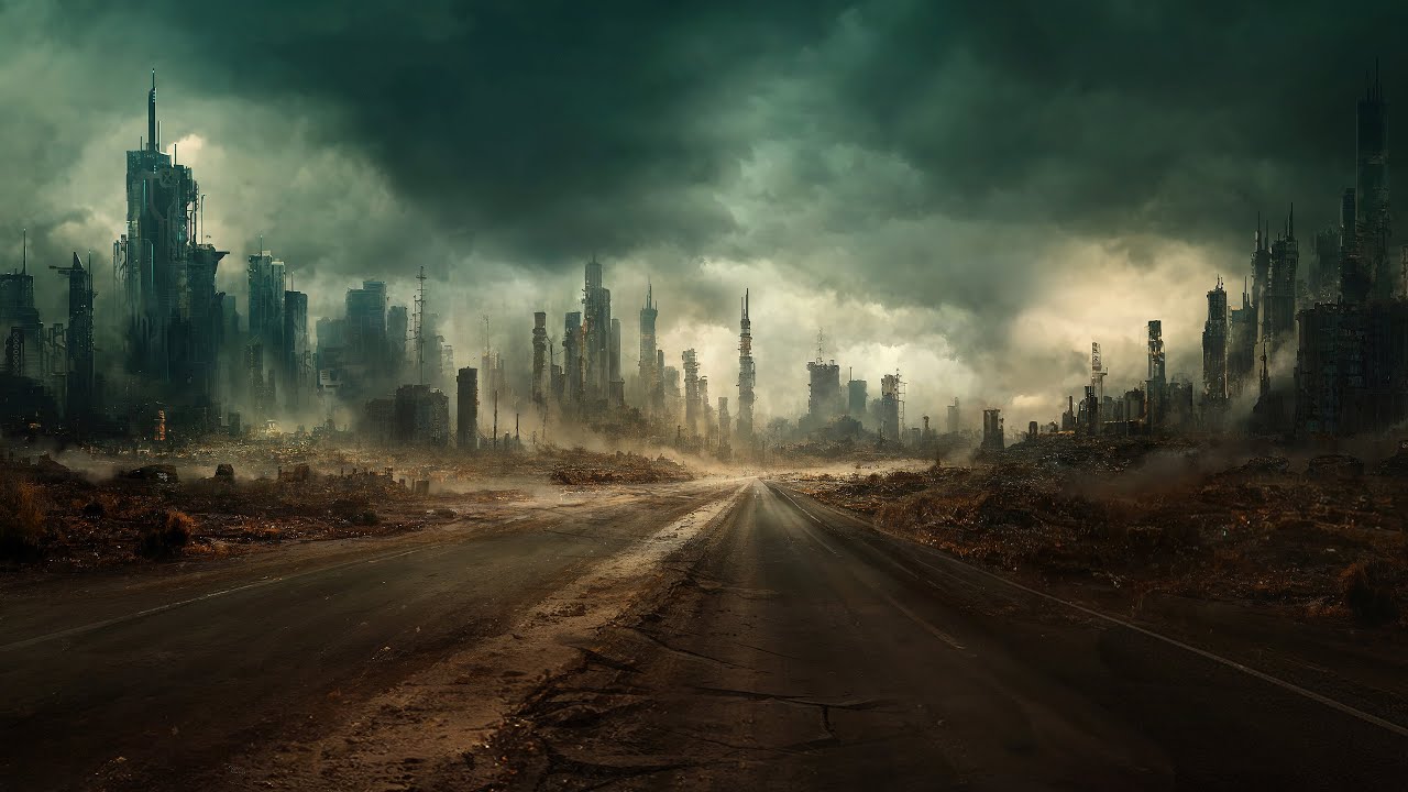 Post-Apocalyptic City Ambience & Sounds | 12H 4K