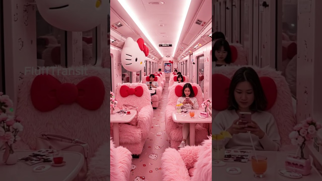 Hello Kitty-Themed Train π Ride the Cute Express