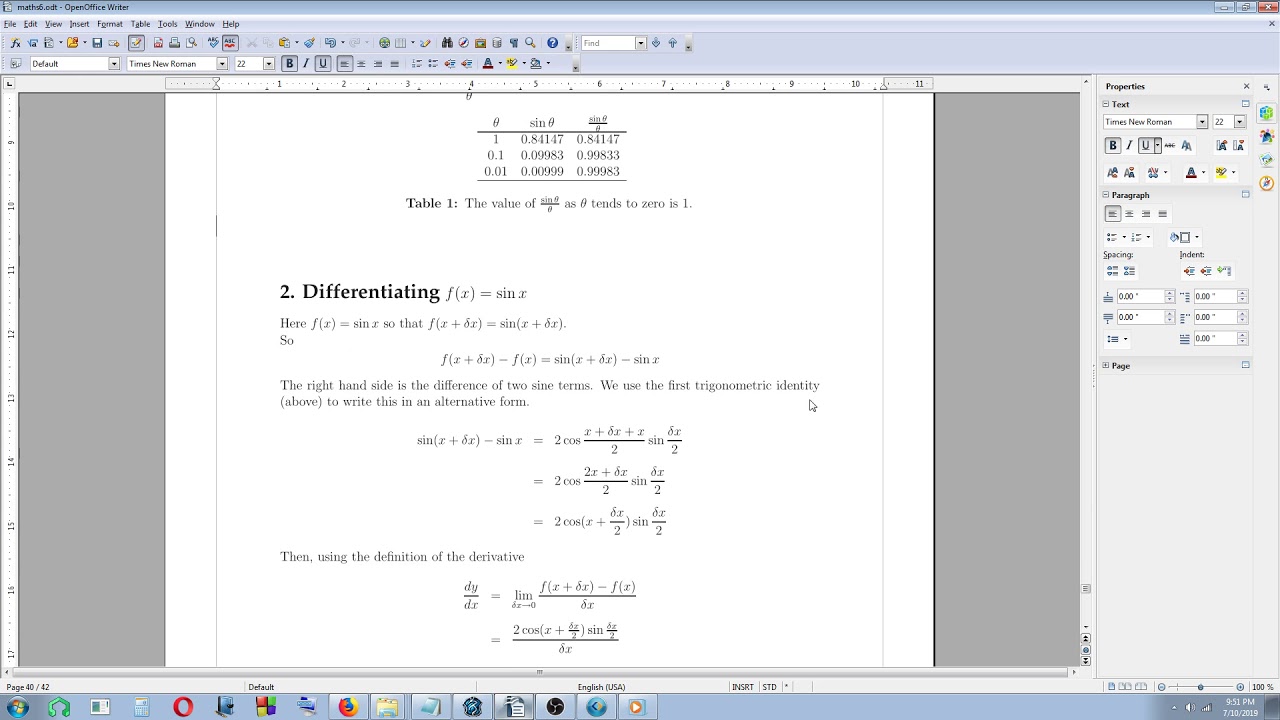Differentiation of Sine and Cosine Functions - Engineering Mathematics On The Go