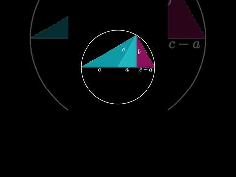 Pythagorean theorem from a (semi) circle!