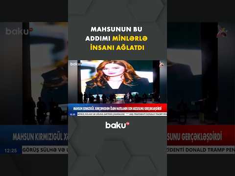 Mahsun Kırmızıgülün Moskva konsertində duyğulandıran anlar
