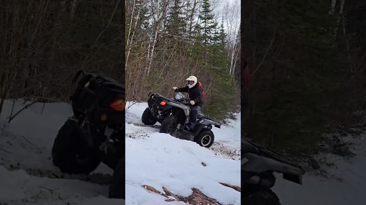 2025 Honda Rubicon 500 Tackles Snowy Uphills βοΈ