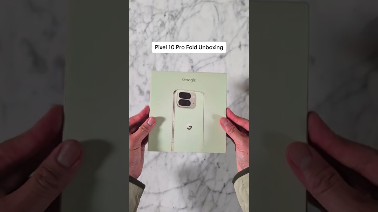 Unboxing the new Pixel 10 Pro Fold