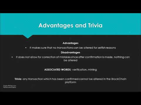 Blockchain Definitions: Crowdfunding, Crypto, Cryptanalysis, Crypto Jacking, and Cryptocurrency