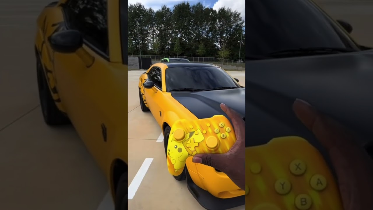 Watch the Stunning Yellow Demon 170 Challenger Wrap in Action! 🚗🔥