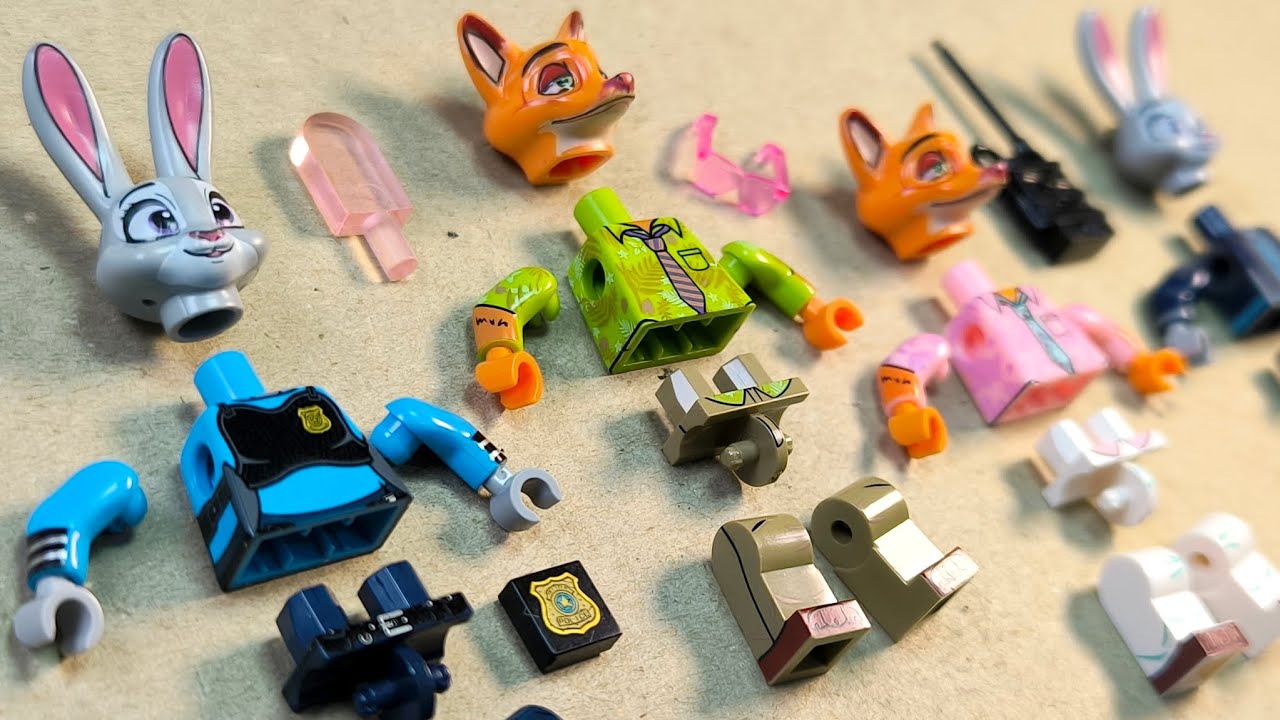 LEGO Zootopia Minifigures: Nick & Judy 🦊