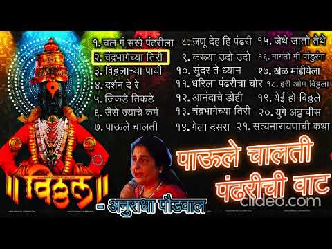 Paule Chalati pandharichi vaat Anuradha Paudwal mp3 पाउली चालती पंढरीची वाट Top 21 PART1