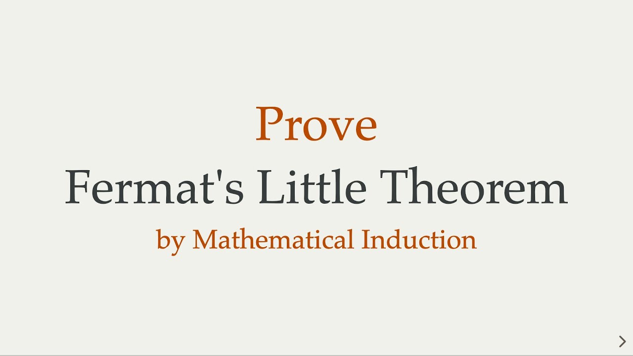 Master Fermat's Little Theorem with a Simple Inductive Proof 🔢