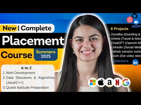 Complete Placement Preparation: Full Web Development + DSA + Aptitude | New Sigma 8.0 ๐