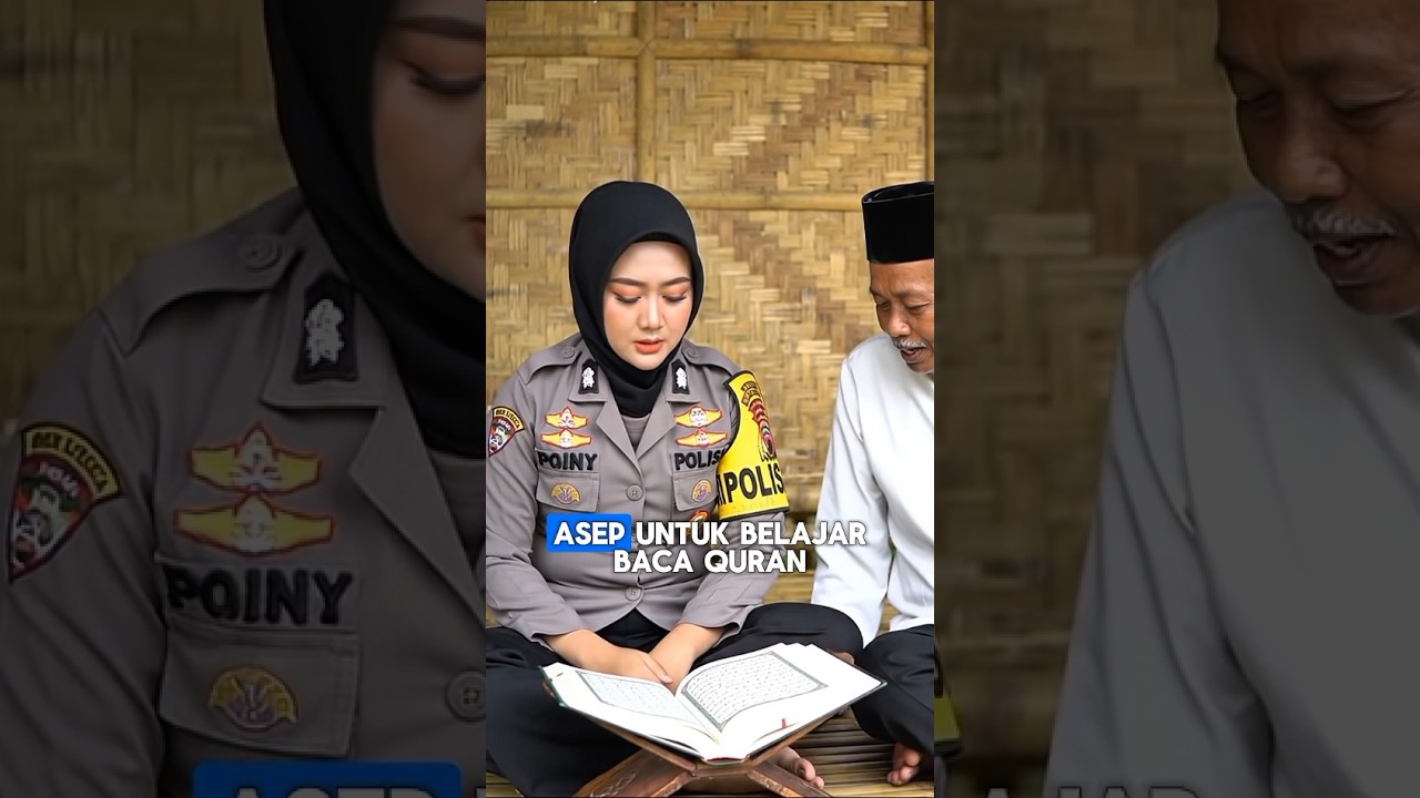 Polwan Mualaf Belajar Qur'an di Gubuk Bambu 🌿