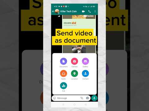 How to Send Videos on WhatsApp as Documents