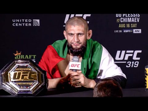 Khamzat Chimaev Post-Fight Press Conference | UFC 319