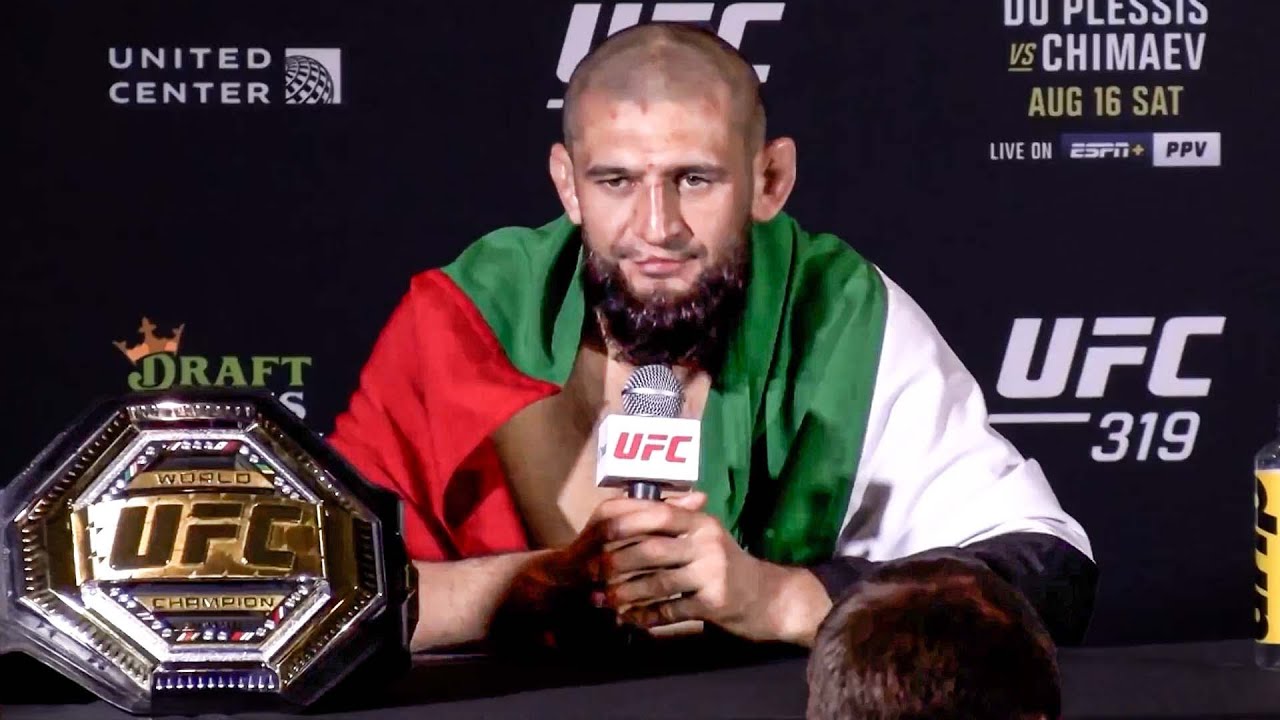 Khamzat Chimaev's Post-Fight Interview at UFC 319 🎙️