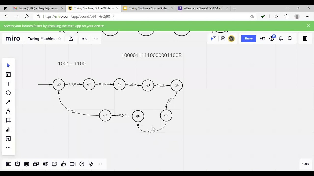 Examples of Turing Machines in Automata Theory