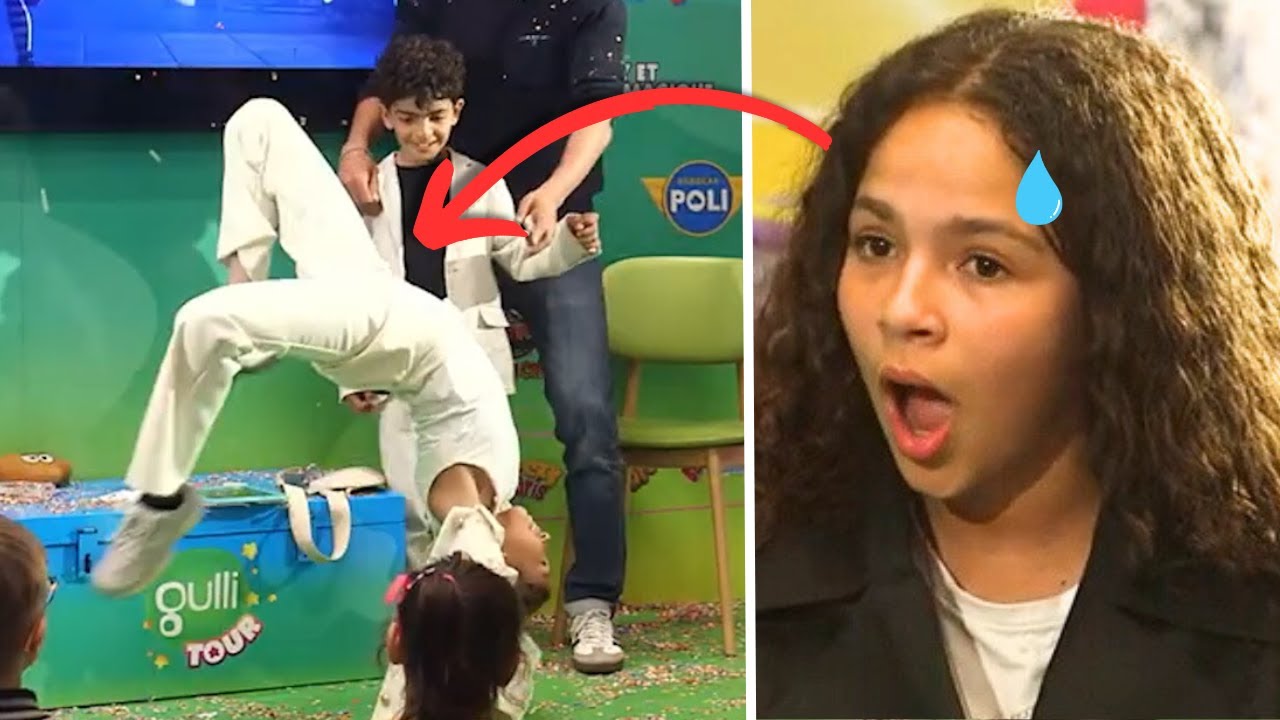 SANA & LINA Fall in Gym Challenge 😱