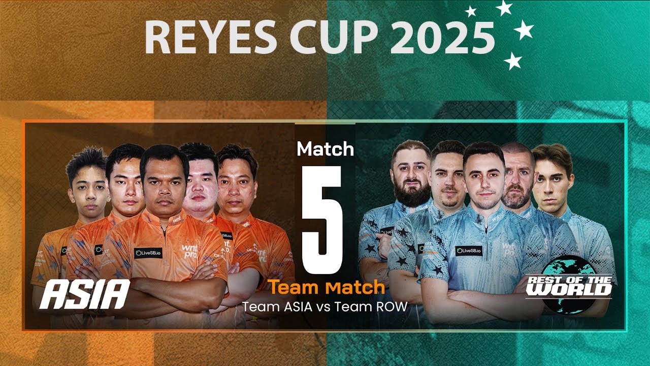 Exciting Match Highlights: TEAM ASIA vs TEAM ROW at 2025 Reyes Cup 🎱