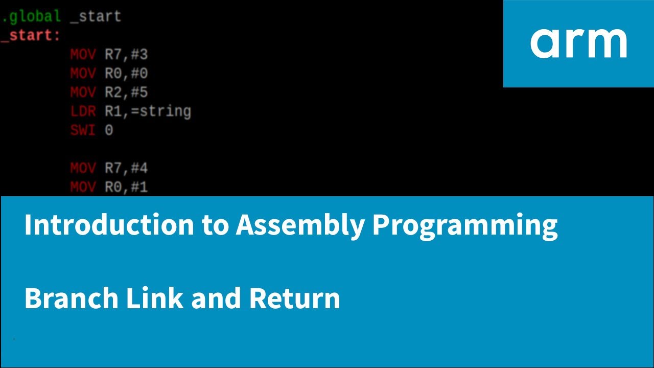 ARM Assembly: Branch with Link Register & Returns