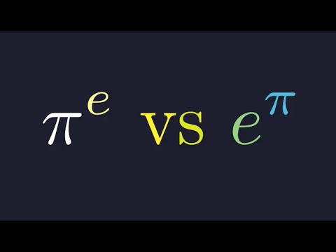 Which is bigger? A beautiful math problem (π^e vs e^π)