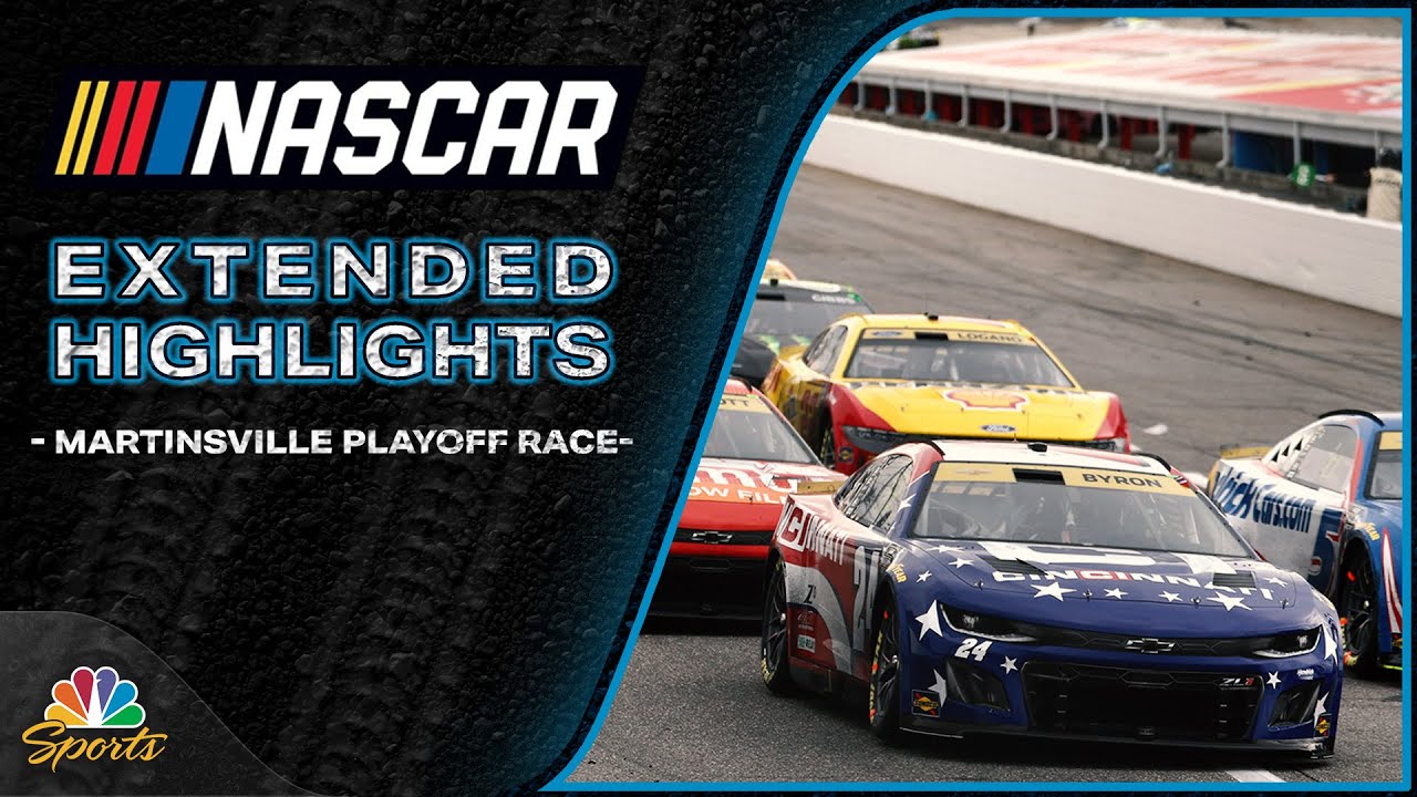 NASCAR Cup Series 2025 Martinsville Playoff Highlights 🏁