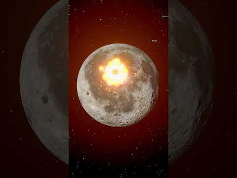 What if interstellar comet 3I/ATLAS hit the Moon? - Universe Sandbox #spacesimulation