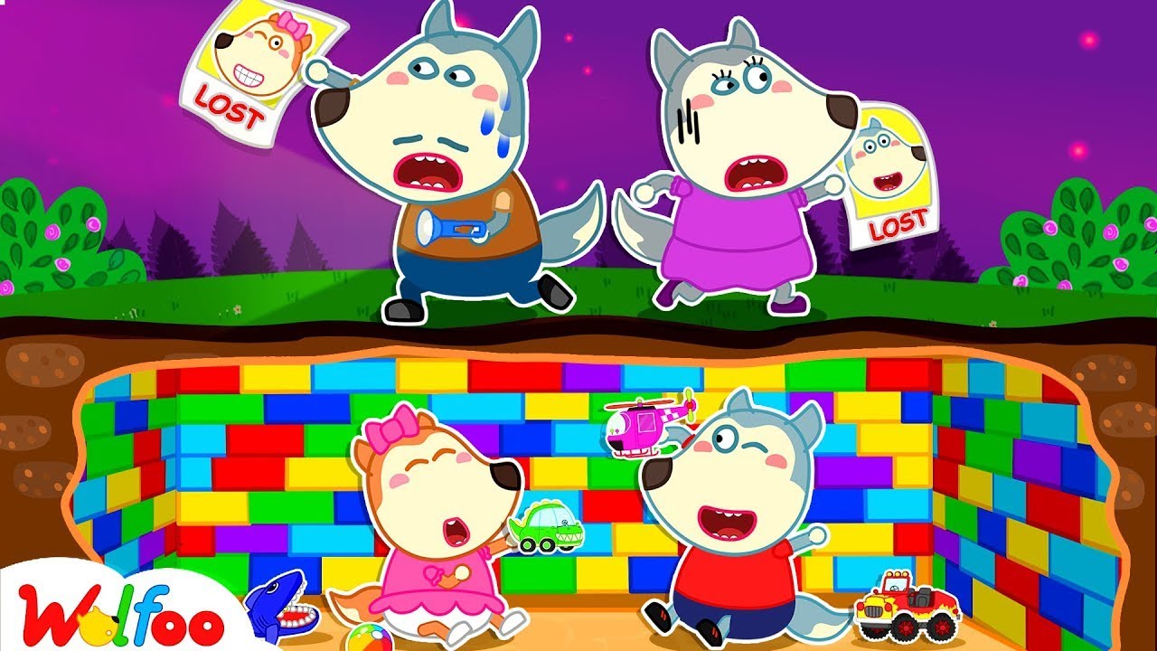 Oh No, Wolfoo and Lucy Get Lost |Wolfoo Makes Secret Colorful Lego Room Underground |Wolfoo The Best