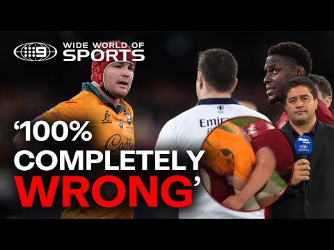 Wallabies legend goes NUCLEAR over Lions' controversial last-minute try | Wide World of Sports