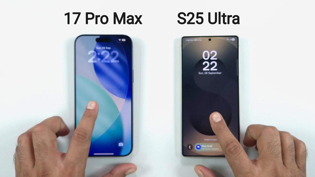 iPhone 17 Pro Max vs Samsung S25 Ultra Speed Test!