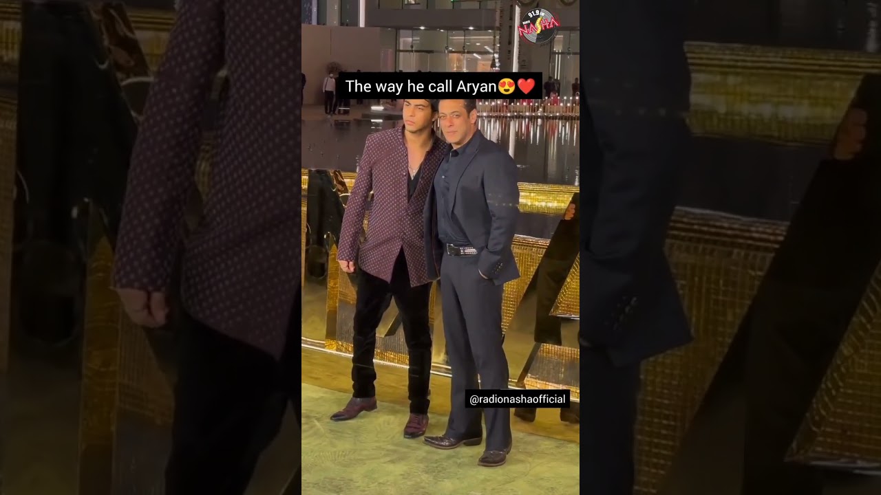 Salmankhan's Sweet Call to Aryan😍