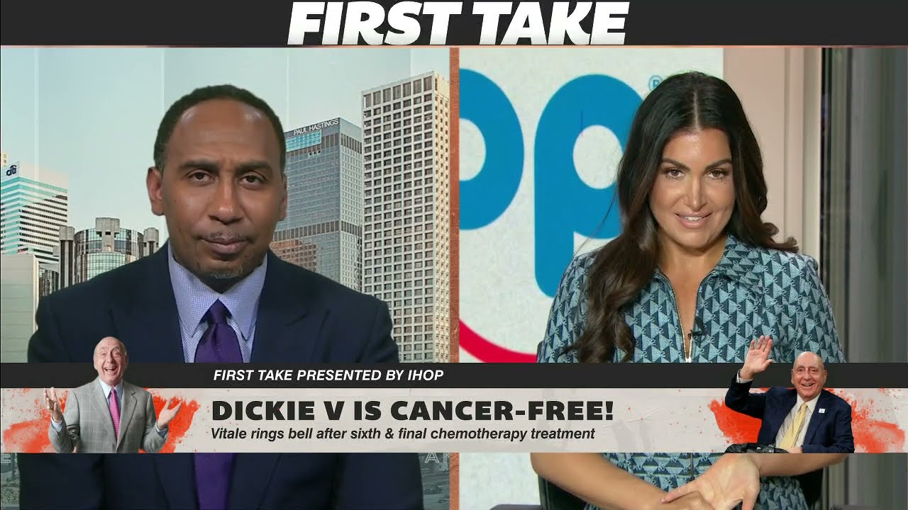 Stephen A. & Molly Celebrate Dickie V's Cancer-Free News 🎉