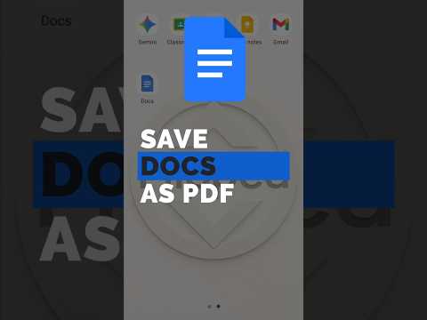 Save Google Docs as PDF on Mobile #mobile #googledocs #productivity