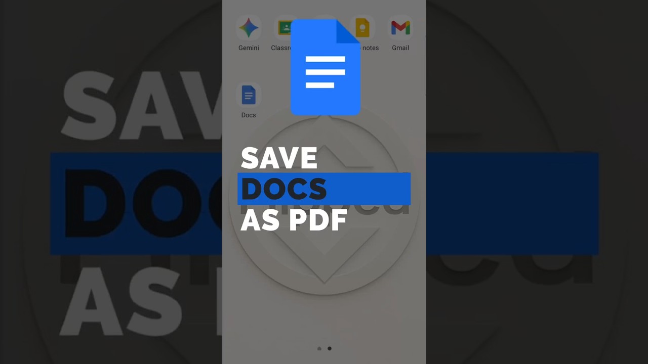 Save Google Docs as PDF on Mobile #mobile #googledocs #productivity