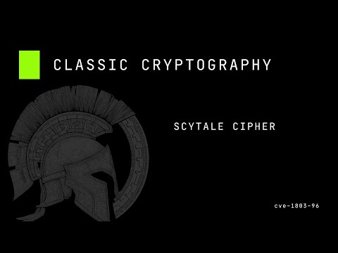 Classic Cryptography: The Scytale cipher (English)