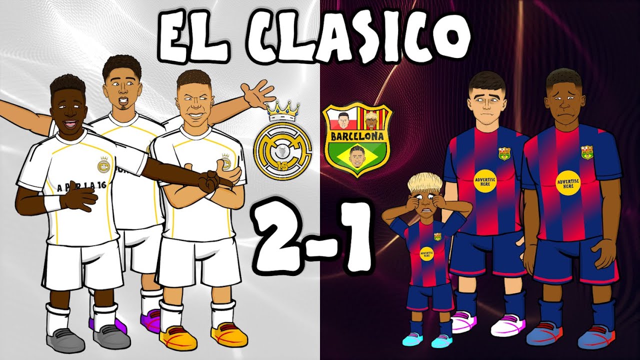 El Clásico Thrills! Real Madrid Beats Barcelona 2-1 ⚽ Bellingham & Mbappe Score Highlights