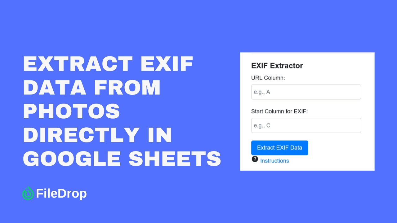 Extract EXIF Data from Photos in Google Sheets 📸