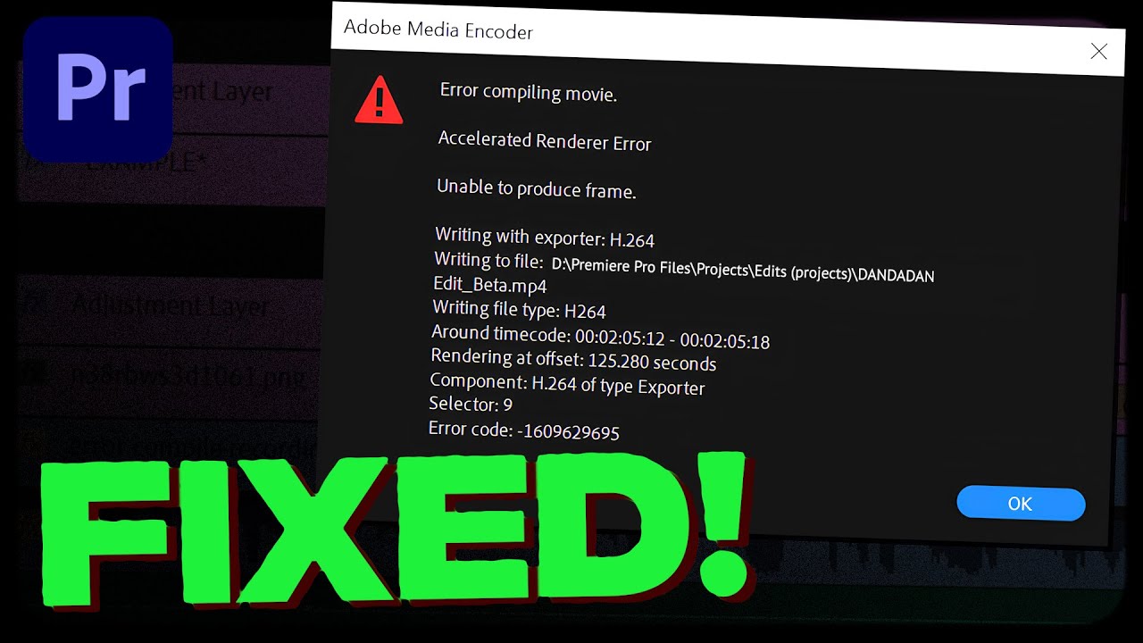 Fix 'Error Compiling Movie' in Premiere Pro 🎬